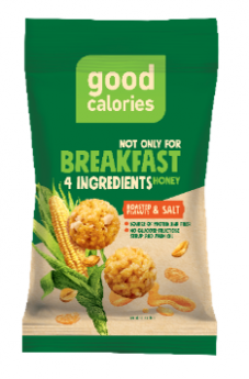 Grauzdēta auzu uzkoda ar sālītiem zemesriekstiem GOOD CALORIES, 32g