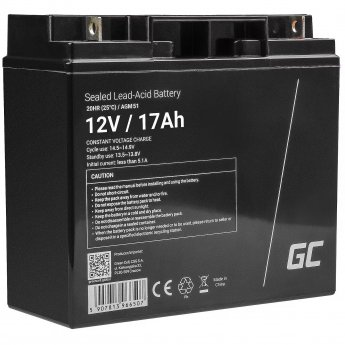 Green Cell Battery AGM 12V 17Ah