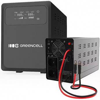 Green Cell UPS AVR PowerCore 800W/1200VA 12VDC