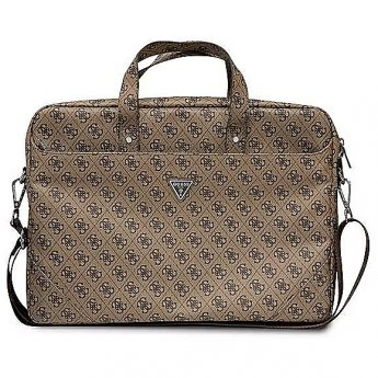 Guess Saffiano 4G Laptop bag, 16", Brown