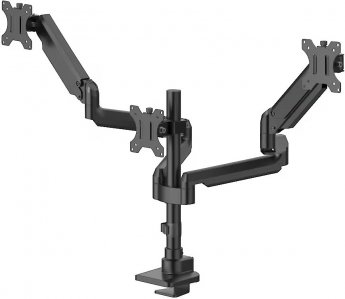 Hama 220909 uchwyt do monitora sprężyna gazowa, 3 ramiona, 13"-32", czarny