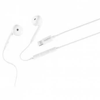 Hama Headphones Glow with microphone white