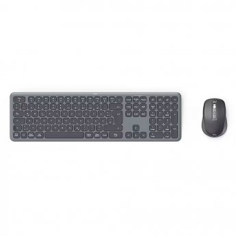Hama multi device keyboard and mouse set black gre