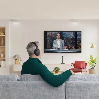 Hama słuchawki ze stacją TV Czarne