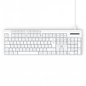 Hama wired keyboard CK-200 white