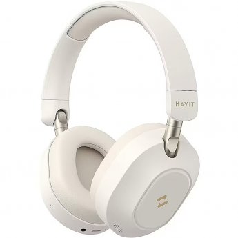 Havit H668BT - BT cordless headphones, beige