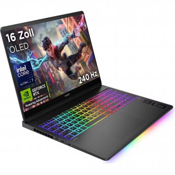 Hewlett Packard 16 MAX 16-ah0170ng (black, Intel® Core? Ultra 7 255HX, NVIDIA GeForce RTX 5080, 64 GB DDR5, 2 TB (2 TB SSD), Windows 11 Home)