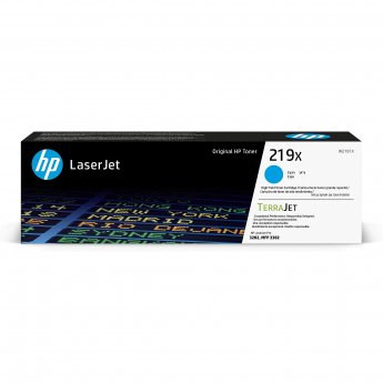 Hewlett Packard 219X (W2191X) Cyan Original LaserJet-Tonerkartusche Kompatibilität: HP Color LaserJet Pro 3202dw, 3202dn, MFP 3302sdwg, MFP 3302fdng und MFP 3302fd