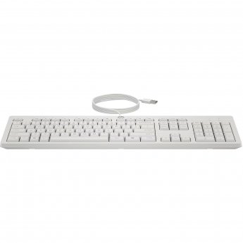 Hewlett Packard 225 G2 USB Wired Mouse Keyboard Combo, Copilot Key - Cashmere White - ESTONIAN