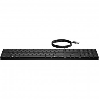 Hewlett Packard 320K USB Wired Keyboard - Black - EST