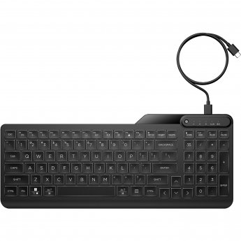 Hewlett Packard 400, Backlit Wired Keyboard, US