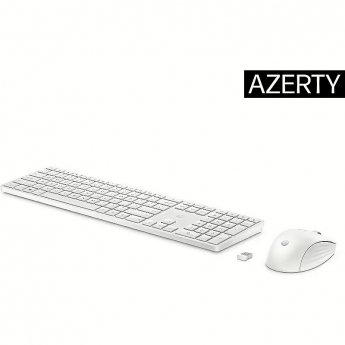 Hewlett Packard 655 Wireless Mouse Keyboard Combo - White - ESTONIAN