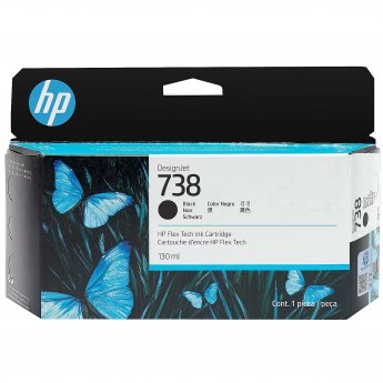 Hewlett Packard 738 130-ML BLACK DESIGNJET INK CARTRIDGE