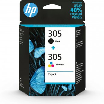 Hewlett Packard HP 305 2-PACK TRI-COLOR/BLACK ORIGINAL INK CARTRIDGE