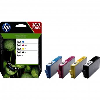 Hewlett Packard HP 364 CMYK ink cartridge combo 4-Pack