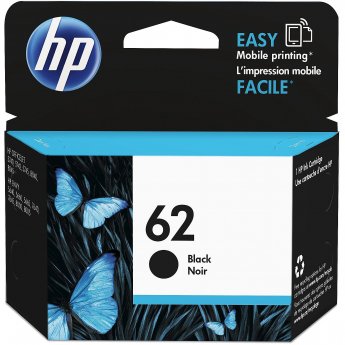 Hewlett Packard HP 62 Black Ink Cartridge Blister