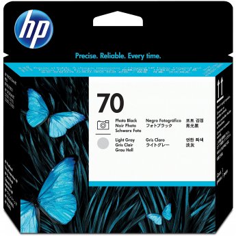 Hewlett Packard HP 70 Photo Printhead DJ Z2100 PS B9180 black + light grey