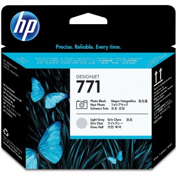 Hewlett Packard HP 771 printhead photo black +  light grau Designjet Z6200