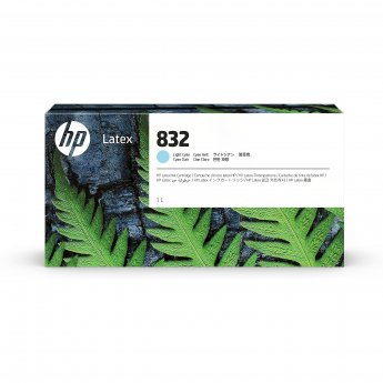 Hewlett Packard HP 832 1L Lt Cyan Latex Ink Cartridge