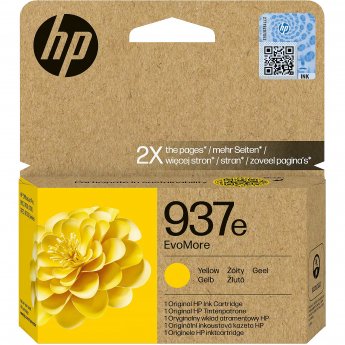 Hewlett Packard HP 937E EVOMORE YELLOW EN/FR/IT/PT/ES INK CARTRIDGE