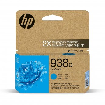 Hewlett Packard HP 938E EVOMORE CYAN ORIGINAL INK CARTRIDGE