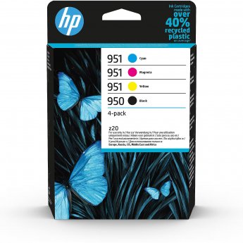 Hewlett Packard HP 950 Black 951 CMY Original Ink Cartridge 4-Pack
