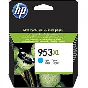 Hewlett Packard HP 953XL High Yield Cyan Original Ink Cartridge (1600 pages)