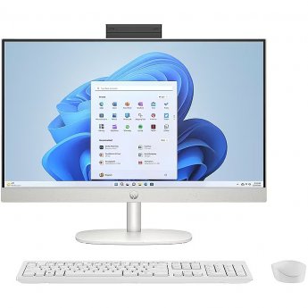 Hewlett Packard HP AIO 24-cr0144nw Ryzen 3 7320U 23.8"FHD IPS 250nits AG 8GB LPDDR5 SSD512 Radeon 610M Cam720p kB+Mouse Win11 Shell White 2Y