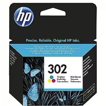 Hewlett Packard HP No. 302 Tri-color Original Ink Cartridge (165 pages)