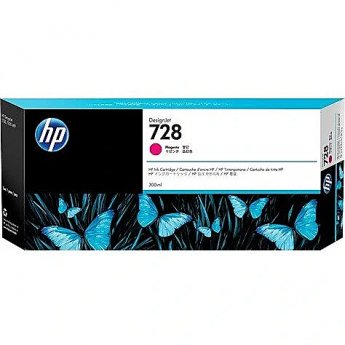 Hewlett Packard Ink 728 300ml Magenta F9K16A