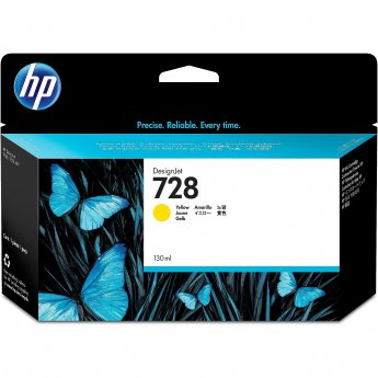 Hewlett Packard INK CARTRIDGE NO 728 YELLOW 130ML