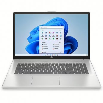 Hewlett Packard Laptop 17-cp2009ny - Ryzen 3 7320U, 8GB, 256GB SSD, 17.3" HD+ 250-nit AG, 720p cam, US keyboard, 41Wh, Natural Silver, Win 11 Home, 1 years