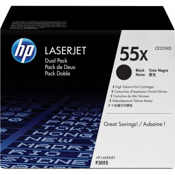 Hewlett Packard LASERJET CE255X BLACK DUAL PACK