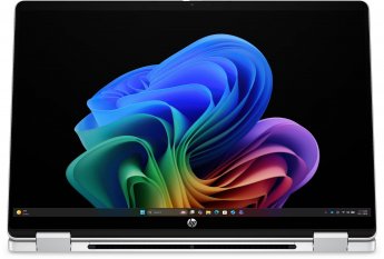 Hewlett Packard OmniBook 5 Flip NG AI 14-km0001nnx - Ultra 7 355, 32GB LPDDR5X 7467 on-board, 512GB , Touch/14.0  (1920x1200) OLED, Glacier Silver DF+ AI logo - 5MP IR TNR, Not Included 65W AC Adapter, Win 11 Home, 1 years