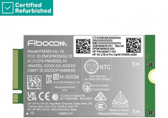 Hewlett Packard RENEW GOLD HP 4G LTE Modem m.2 WWAN Cat 16 L860-GL-16 Mobile Broadband Cellular (compatible with WWAN-ready EliteBook 630 640 645 660 830 840 860 1040 G11, x360 G11, ProBook 440 460 465 G11, ZBook Firefly Fury Power 14 16 G11 G11A)