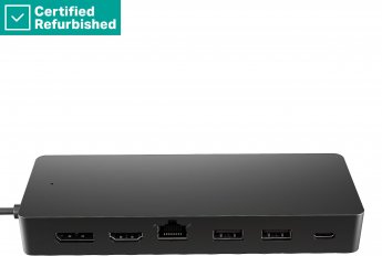 Hewlett Packard RENEW GOLD HP Universal USB-C Multiport Travel Hub 65W - 2 x USB 3.2, 2 x USB-C, 1 x DP, 1 x HDMI, 1 x RJ-45, 1 year