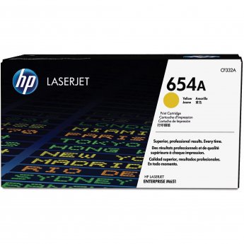 Hewlett Packard Toner 654A original Toner cartridge CF332A yellow standard capacity 15.000 pages 1-pack
