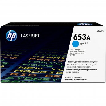 Hewlett Packard TONER CARTRIDGE 653A CYAN .