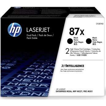 Hewlett Packard TONER CARTRIDGE 87X BLACK DUAL PACK
