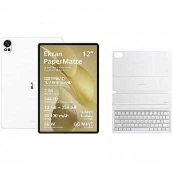 Huawei MatePad 12 X (2025), 12GB/256GB, White + Keyboard
