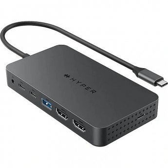 Hyper | HyperDrive Universal USB-C 7-in1 Dual HDMI Mobile Dock for M1/M2 MBAir/Pro | HDMI ports quantity 2