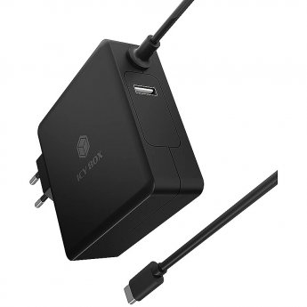 Icy Box IB-PS101-PD Universal Notebook Netzteil USB-C 90W 1,8m Kabel