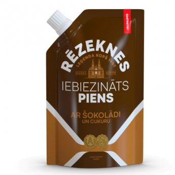 Iebiezināts piens "RĒZEKNES LEĢENDA" ar šokolādi, 250g