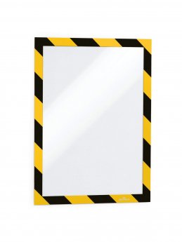 Informācijas rāmis DURABLE DURAFRAME® SECURITY A4, dzeltens/melns, 2 gab.