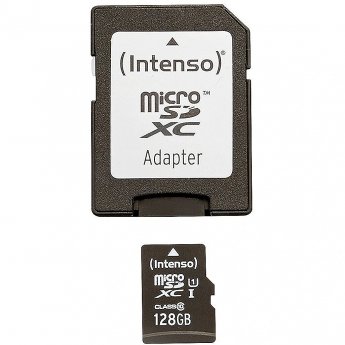 Intenso microSDXC, 128GB, Class 10, UHS-I +Adapter