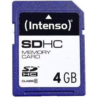 Intenso SDHC, 4GB, Class 10
