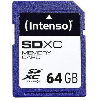 Intenso SDXC, 64GB, Class 10