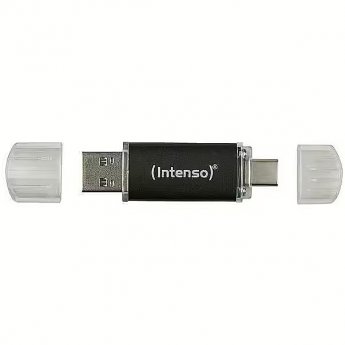 Intenso Twist Line Typ-A/Typ-C 256GB USB-Stick Mit Schutzkappe, bis zu 70 MB/s, USB 3.2 Gen 1x1 (5 Gbit/s)