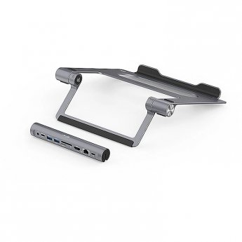 i-tec Metal Cooling Pad for notebooks (up-to 15.6”) with USB-C Docking Station, PD 100W
