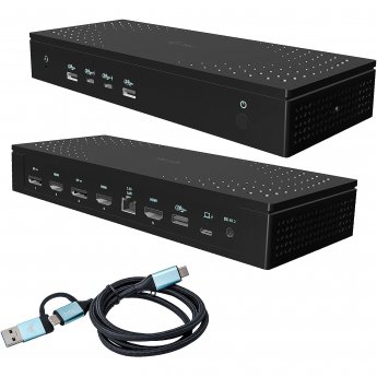 i-tec Universal 5x 4K Display DS 5x 4K 2x DP 3x HDMI 1x 2.5GLAN 2x USB-C Gen.2 3x USB 3.2 Gen.2 1x Audio/Mic Jack PD 100W KL